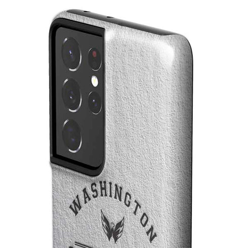 NHL Washington Capitals Black Text Galaxy S21 Ultra 5G Pro Case