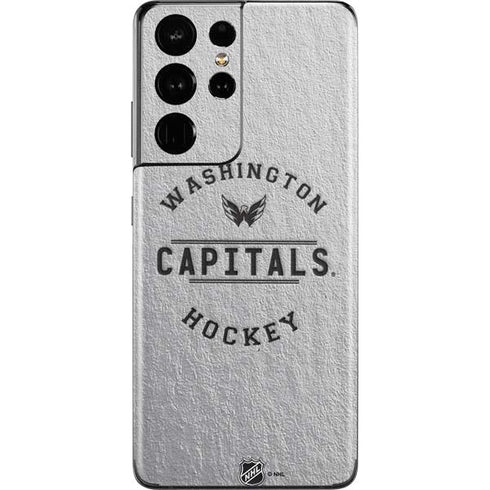 NHL Washington Capitals Black Text Galaxy S21 Ultra 5G Skin
