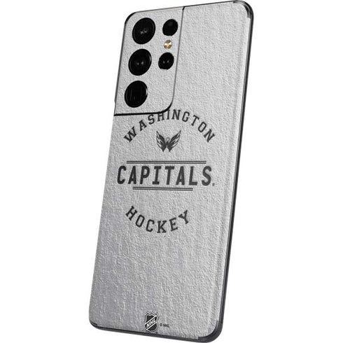NHL Washington Capitals Black Text Galaxy S21 Ultra 5G Skin