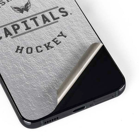 NHL Washington Capitals Black Text Galaxy S22 Plus Skin