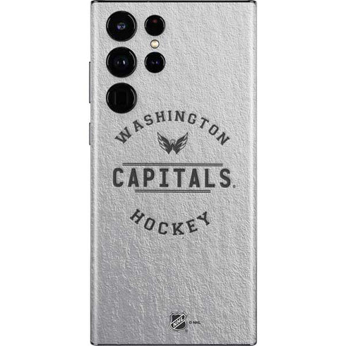 NHL Washington Capitals Black Text Galaxy S22 Ultra Skin