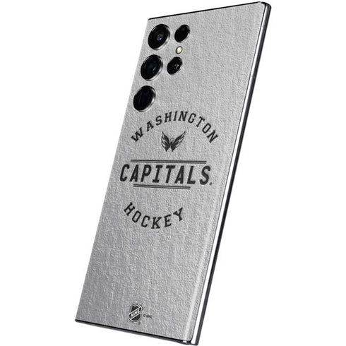 NHL Washington Capitals Black Text Galaxy S22 Ultra Skin