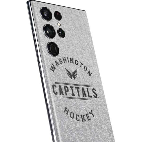 NHL Washington Capitals Black Text Galaxy S22 Ultra Skin