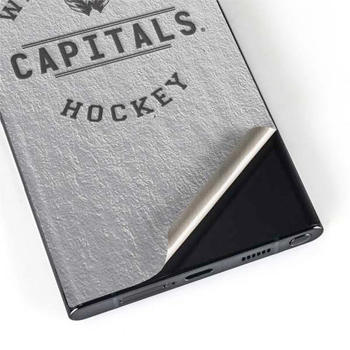 NHL Washington Capitals Black Text Galaxy S22 Ultra Skin