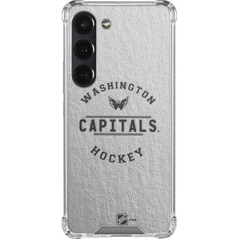 NHL Washington Capitals Black Text Galaxy S23 Clear Case