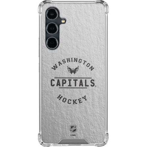 NHL Washington Capitals Black Text Galaxy S23 FE Clear Case