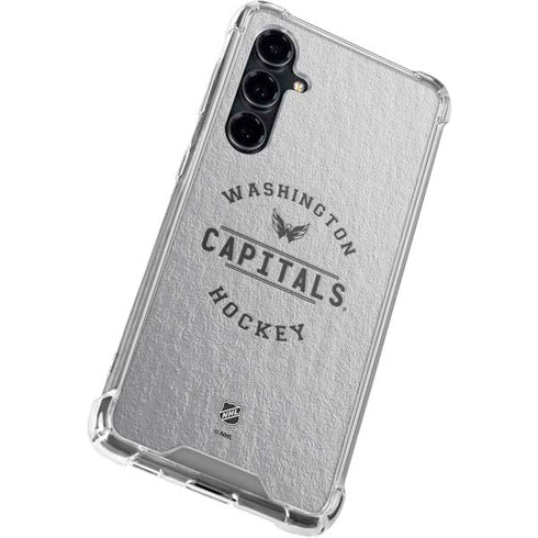 NHL Washington Capitals Black Text Galaxy S23 FE Clear Case