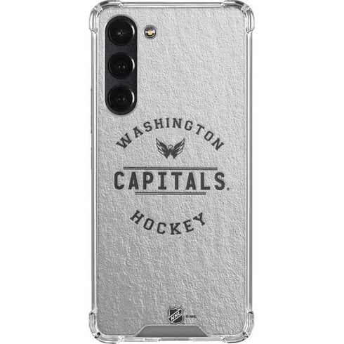 NHL Washington Capitals Black Text Galaxy S23 Plus Clear Case