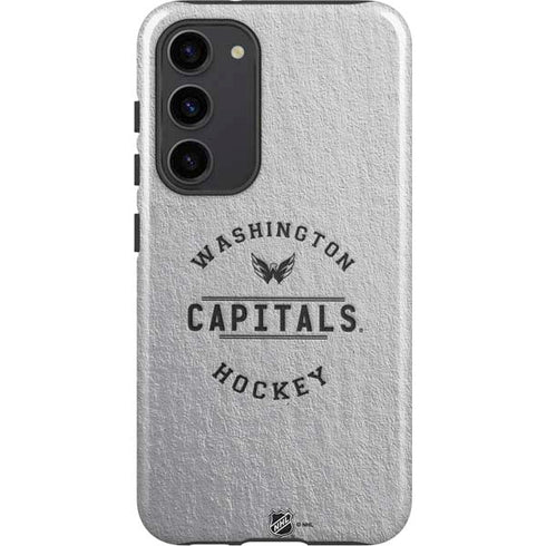 NHL Washington Capitals Black Text Galaxy S23 Plus Pro Case
