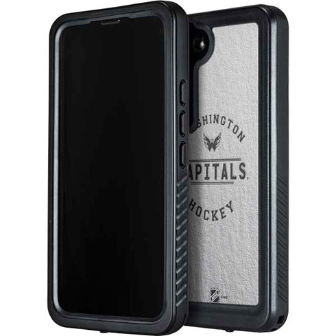 NHL Washington Capitals Black Text Galaxy S23 Plus Waterproof Case