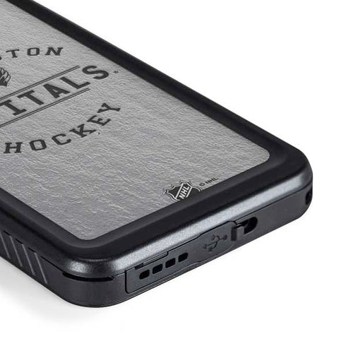 NHL Washington Capitals Black Text Galaxy S23 Plus Waterproof Case