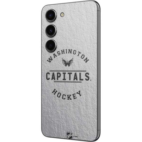 NHL Washington Capitals Black Text Galaxy S23 Skin