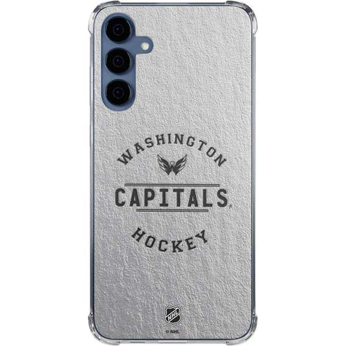 NHL Washington Capitals Black Text Galaxy S24 Clear Case