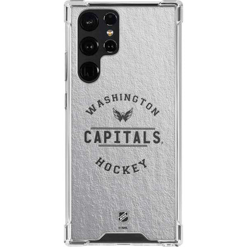 NHL Washington Capitals Black Text Galaxy S24 Ultra Clear Case