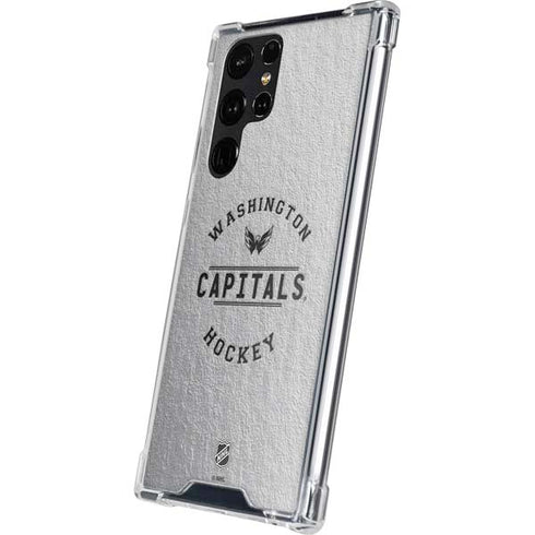 NHL Washington Capitals Black Text Galaxy S24 Ultra Clear Case