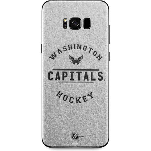 NHL Washington Capitals Black Text Galaxy S8 Skin