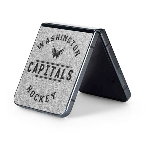 NHL Washington Capitals Black Text Galaxy Z Flip5 5G Skin