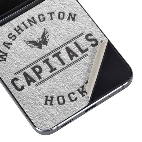 NHL Washington Capitals Black Text Galaxy Z Flip5 5G Skin