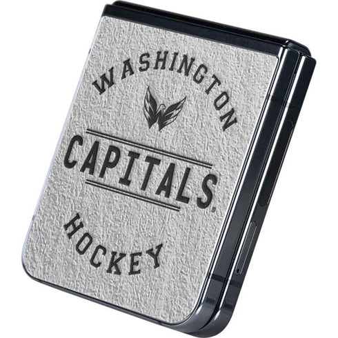 NHL Washington Capitals Black Text Galaxy Z Flip5 5G Skin