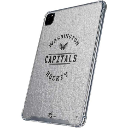 NHL Washington Capitals Black Text iPad Pro 12.9in (2020) Clear Case