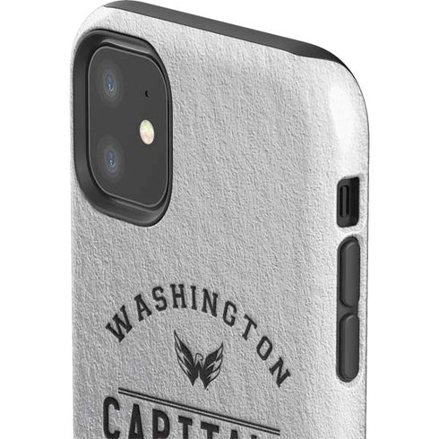 NHL Washington Capitals Black Text iPhone 11 Impact Case