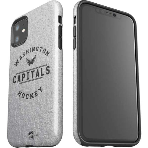 NHL Washington Capitals Black Text iPhone 11 Impact Case