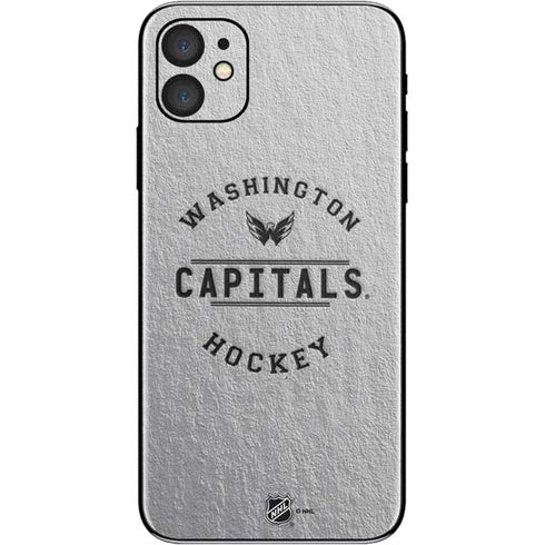 NHL Washington Capitals Black Text iPhone 11 Skin