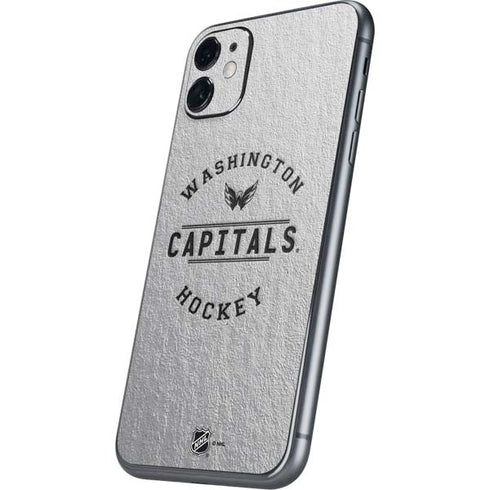 NHL Washington Capitals Black Text iPhone 11 Skin