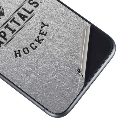 NHL Washington Capitals Black Text iPhone 11 Skin