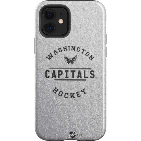 NHL Washington Capitals Black Text iPhone 12 Impact Case