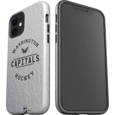 NHL Washington Capitals Black Text iPhone 12 Impact Case