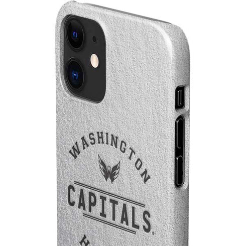 NHL Washington Capitals Black Text iPhone 12 Mini Lite Case