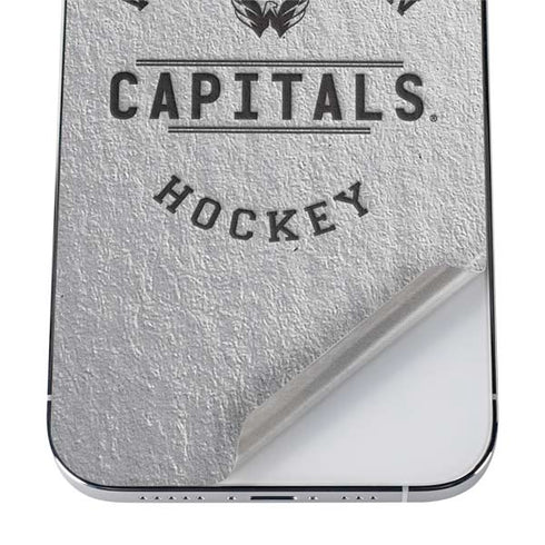 NHL Washington Capitals Black Text iPhone 12 Pro Skin