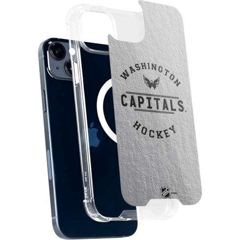 NHL Washington Capitals Black Text iPhone 15 Plus MagSafe Case