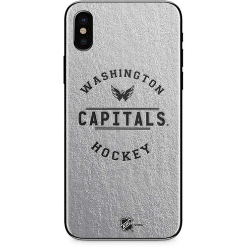 NHL Washington Capitals Black Text iPhone X Skin