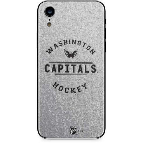 NHL Washington Capitals Black Text iPhone XR Skin