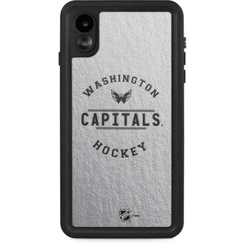 NHL Washington Capitals Black Text iPhone XR Waterproof Case