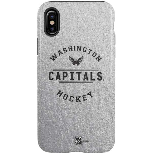 NHL Washington Capitals Black Text iPhone XS Pro Case