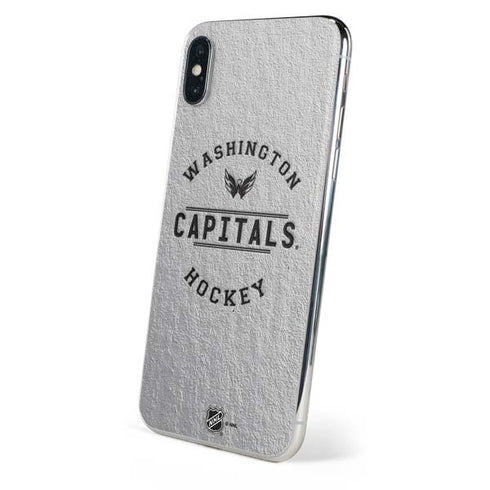 NHL Washington Capitals Black Text iPhone XS Skin