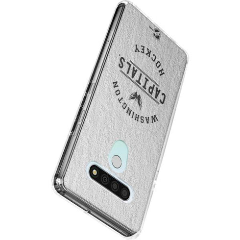 NHL Washington Capitals Black Text LG Stylo 6 Clear Case