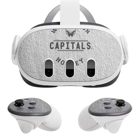 NHL Washington Capitals Black Text Meta Quest 3 Skin