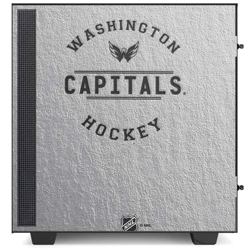 NHL Washington Capitals Black Text NZXT H510 Compact ATX Mid-Tower Case Skin