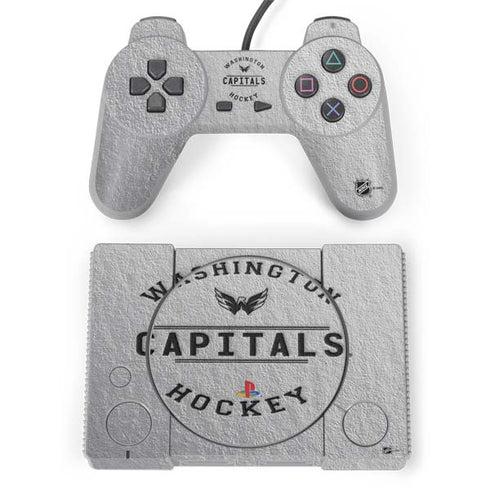 NHL Washington Capitals Black Text PlayStation Classic Bundle Skin