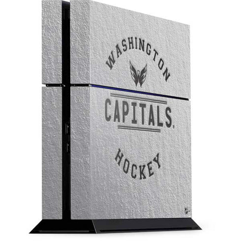 NHL Washington Capitals Black Text PS4 Console Skin