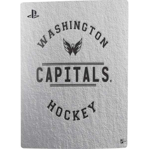 NHL Washington Capitals Black Text PS5 Console Skin