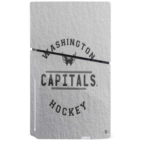 NHL Washington Capitals Black Text PS5 Slim Disk Bundle Skin