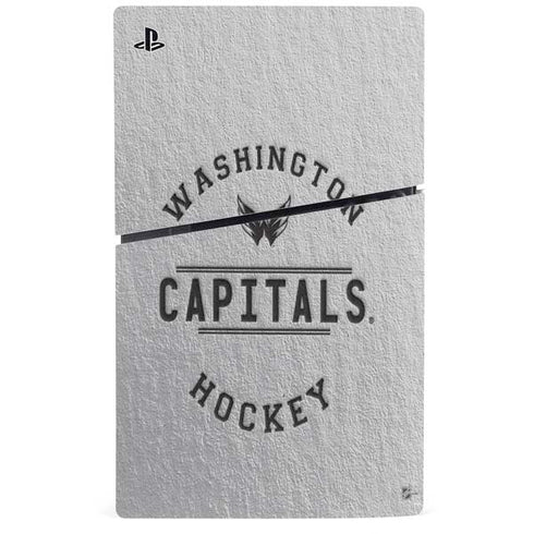 NHL Washington Capitals Black Text PS5 Slim Digital Edition Console Skin