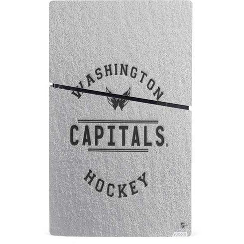 NHL Washington Capitals Black Text PS5 Slim Digital Edition Console Skin