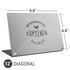 NHL Washington Capitals Black Text Universal Laptop 12in (9.8 x 6.8in) Skin
