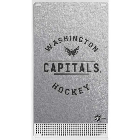 NHL Washington Capitals Black Text Xbox Series S Console Skin
